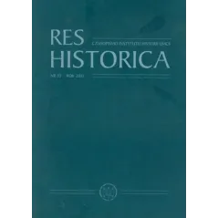 RES HISTORICA 32 CZASOPISMO INSTYTUTU HISTORII UMCS