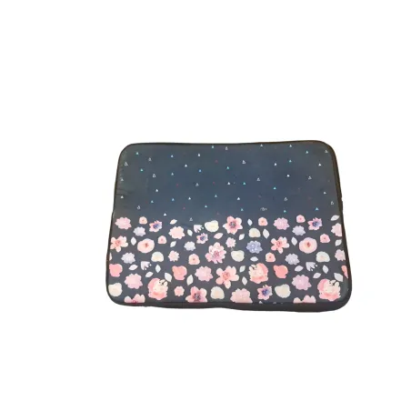 ETUI NA LAPTOPA GRANATOWA W KWIATKI