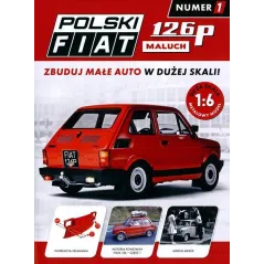 POLSKI FIAT 126P MALUCH KOLEKCJA 1/2023 GAZETKA + ELEMENTY NADWOZIA