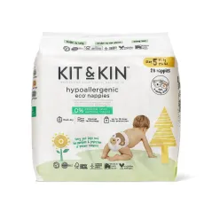 BIODEGRADOWALNE PIELUSZKI JEDNORAZOWE ROZMIAR 5 JUNIOR 11KG+ 28 SZT. KIT & KIN