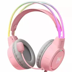Słuchawki Nauszne Gamingowe X15 Onikuma Pro Rgb Różowe