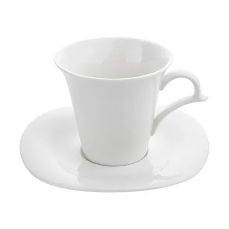 Komplet Filiżanek Porcelanowych Ze Spodkiem Na 6 Osób 12 Elementów Bella