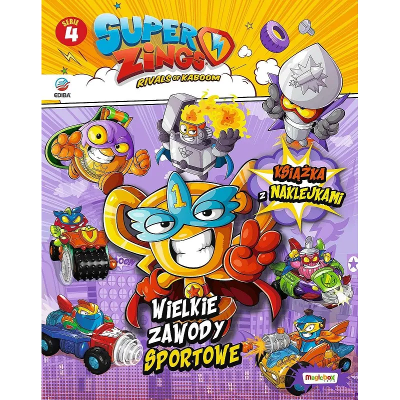 SUPERZINGS 4. KSIĄŻKA Z NAKLEJKAMI II GATUNEK