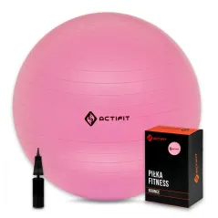 PIŁKA GIMNASTYCZNA Z POMPKĄ 65CM RÓŻOWA ACTIFIT BOUNCE