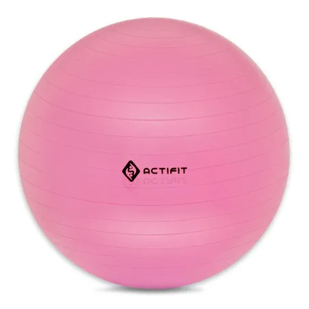 Piłka Gimnastyczna Z Pompką 65Cm Różowa Actifit Bounce
