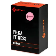 PIŁKA GIMNASTYCZNA Z POMPKĄ 65CM RÓŻOWA ACTIFIT BOUNCE