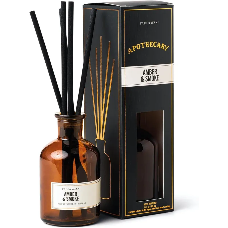 DYFUZOR ZE SZKŁA BURSZTYNOWEGO APOTHECARY BURSZTYN + DYM 88ML PADDYWAX
