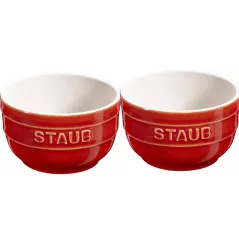CERAMICZNY MINI RAMEKIN OKRĄGŁY XS  MINIS 2 SZT 200 ML KASZTANOWY STAUB