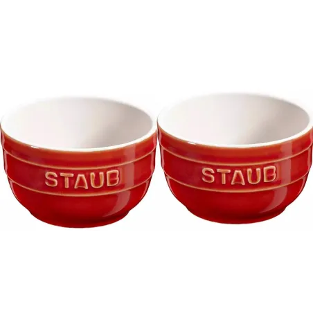 CERAMICZNY MINI RAMEKIN OKRĄGŁY XS  MINIS 2 SZT 200 ML KASZTANOWY STAUB