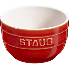 Ceramiczny Mini Ramekin Okrągły Xs  Minis 2 Szt 200 Ml Kasztanowy Staub
