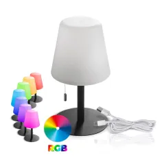 LAMPA STOŁOWA NOCNA PRZENOŚNA UNILA LED IP44 RGB USB BATERIA AKUMULATOR