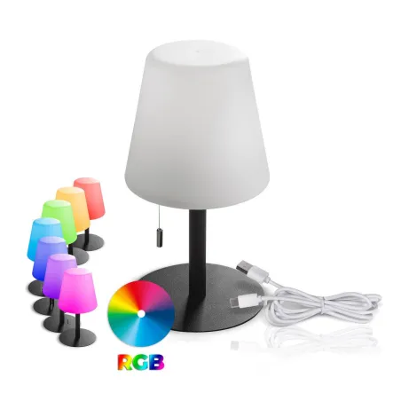 LAMPA STOŁOWA NOCNA PRZENOŚNA UNILA LED IP44 RGB USB BATERIA AKUMULATOR