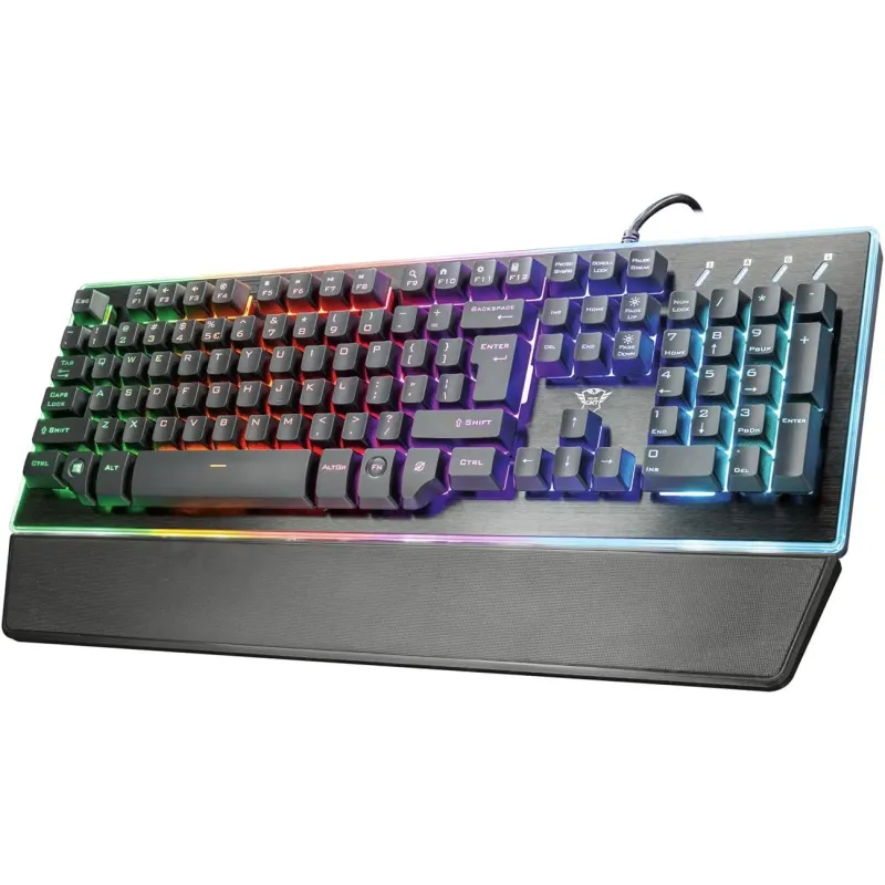 KLAWIATURA GAMINGOWA PÓŁMECHANICZNA LED TRUST GXT 860 THURA