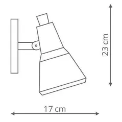 Kinkiet Auletta 1Xe14 Lp-507/1W