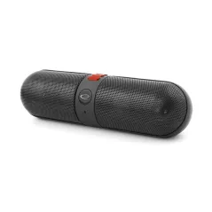GŁOŚNIK BEZPRZEWODOWY BLUETOOTH Z RADIEM FM CZARNO-CZERWONY 2X3W ESPERANZA PIANO