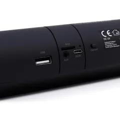 Głośnik Bezprzewodowy Bluetooth Z Radiem Fm Czarno-Czerwony 2X3W Esperanza Piano