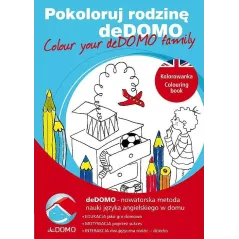 Pokoloruj rodzinę deDOMO Kolorowanka polskoangielska Wójcik Magdalena