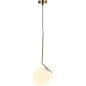 Lampa Sufitowa Wisząca Glamour Kula Gold Biała E27 Edo Pelota Lampa Sufitowa Wisząca Glamour Kula Gold Biała E27 Edo Pelota
