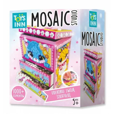 SZKATUŁKA MOZAIKA KOTEK ZESTAW KREATYWNY 5+