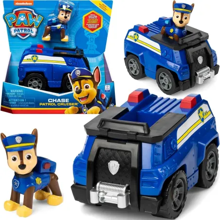 Chase Pojazd Z Figurką Psi Patrol 3+ Chase Pojazd Z Figurką Psi Patrol 3+