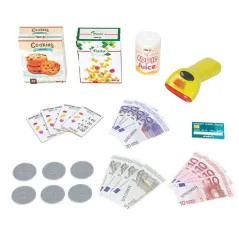 KASA SKLEPOWA ELEKTRONICZNA  Z AKCESORIAMI  NIEBIESKA SMOBY 3+