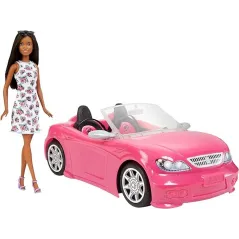 LALKA BARBIE W RÓŻOWYM KABRIOLECIE 3+