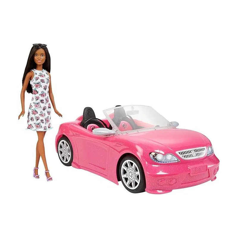 LALKA BARBIE W RÓŻOWYM KABRIOLECIE 3+