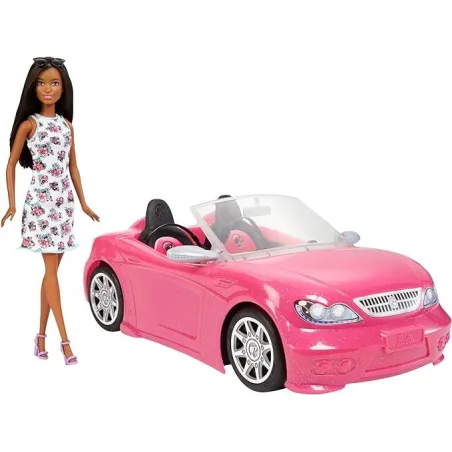 LALKA BARBIE W RÓŻOWYM KABRIOLECIE 3+