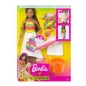 BARBIE CRAYOLA OWOCOWE WZORY LALKA Z AKCESORIAMI I WODNYM PĘDZELKIEM 5+