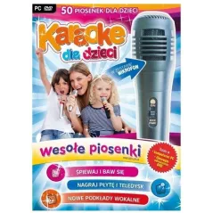 KARAOKE DLA DZIECI WESOŁE PIOSENKI + MIKROFON PC DVD PL - Freemind