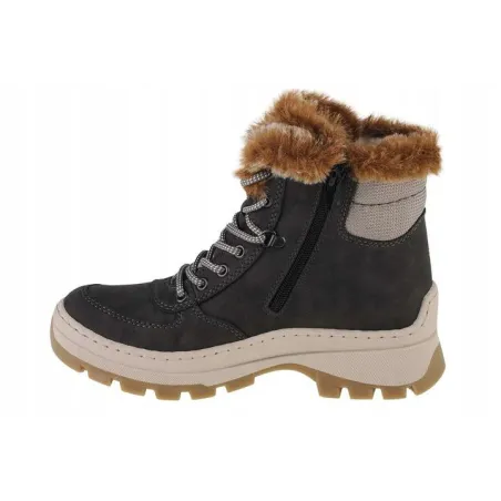 Buty Zimowe Damskie Rozmiar 37 Szare Rieker Booties X9335-45