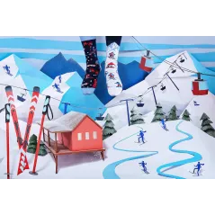 SKARPETY KOLOROWE DŁUGIE ALPINE SKI ROZMIAR 35-38
