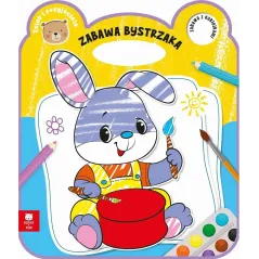 ZAJACZEK. ZABAWA BYSTRZAKA Z NAKLEJKAMI