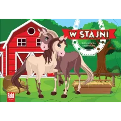 W STAJNI. KOLOROWANKA Z NAKLEJKAMI