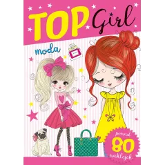 TOP GIRL MODA. KOLOROWANKA Z NAKLEJKAMI