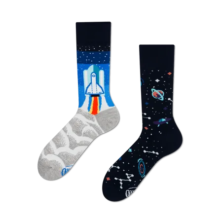 SKARPETY DŁUGIE KOLOROWE SPACE TRIP ROZMIAR 35-38