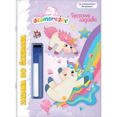 MOJE JEDNOROŻCE. TĘCZOWE ZAGADKI. ZADANIA DO ŚCIERANIA