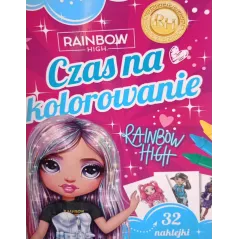 RAINBOW HIGH. CZAS NA KOLOROWANIE. KOLOROWANKA Z NAKLEJKAMI