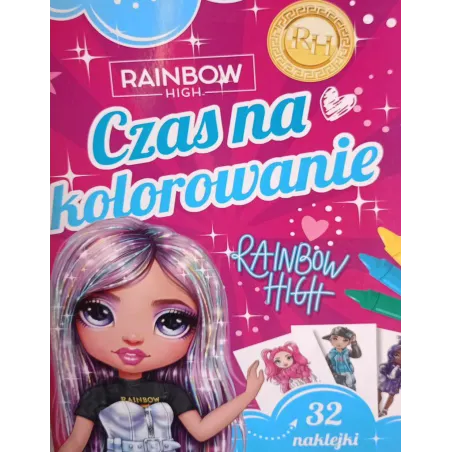 RAINBOW HIGH. CZAS NA KOLOROWANIE. KOLOROWANKA Z NAKLEJKAMI