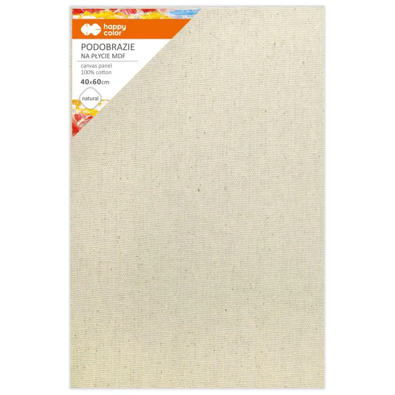 PODOBRAZIE BAWEŁNIANE MALARSKIE 40 X 60 IMPREGNOWANE NATURALNE MDF 4 MM HAPPY COLOR