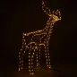 Renifer Led 90 Cm Dekoracja Świąteczna Do Ogrodu 85 Cm Biały Ciepły Renifer Led 90 Cm Dekoracja Świąteczna Do Ogrodu 85 Cm Biały Ciepły
