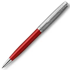 DŁUGOPIS PARKER SONNET SAND BLASTED METAL RED CT