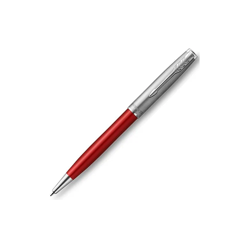 DŁUGOPIS PARKER SONNET SAND BLASTED METAL RED CT