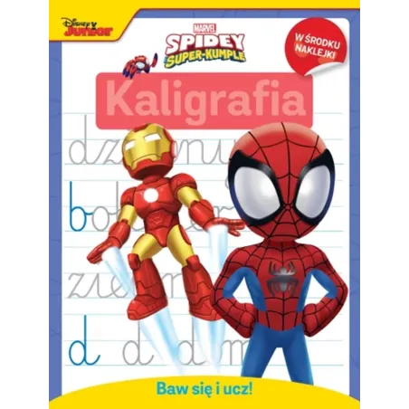 MARVEL SPIDEY I SUPER-KUMPLE. KALIGRAFIA. BAW SIĘ I UCZ! KSIĄŻECZKA Z NAKLEJKAMI