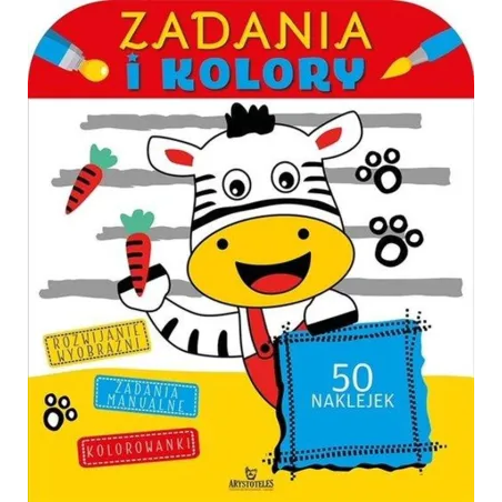 ZADANIA I KOLORY. KSIĄŻECZKA Z NAKLEJKAMI