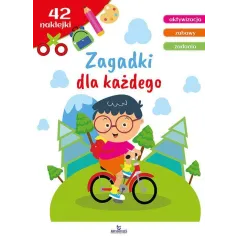 ZAGADKI DLA KAŻDEGO. KSIĄŻECZKA Z NAKLEJKAMI