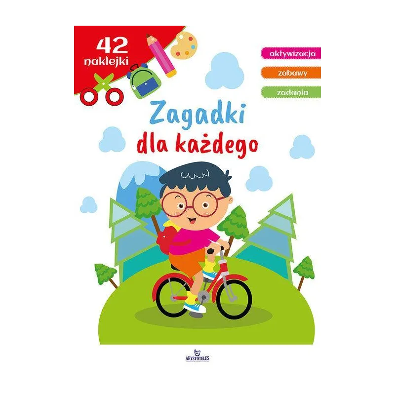 ZAGADKI DLA KAŻDEGO. KSIĄŻECZKA Z NAKLEJKAMI