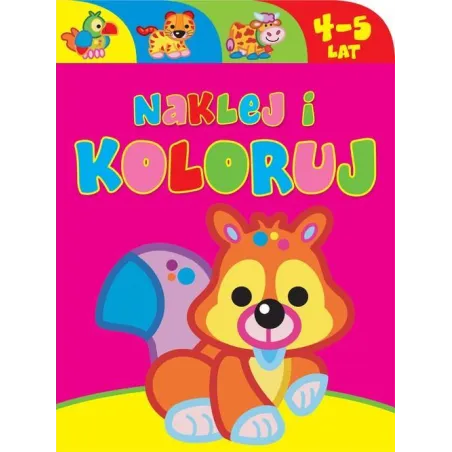 Naklejaj I Koloruj 4-5 Lat