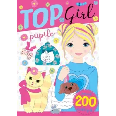 TOP GIRL. PUPILE. KOLOROWANKA Z NAKLEJKAMI