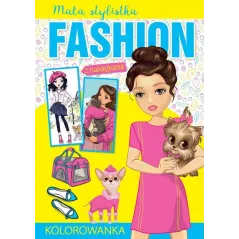 PUPILE. MAŁA STYLISTKA FASHION. KOLOROWANKA Z NAKLEJKAMI